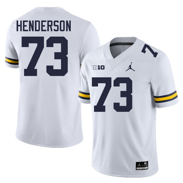 LaDarius Henderson Michigan Jersey,Michigan Wolverines #73 LaDarius Henderson Jersey Youth-White